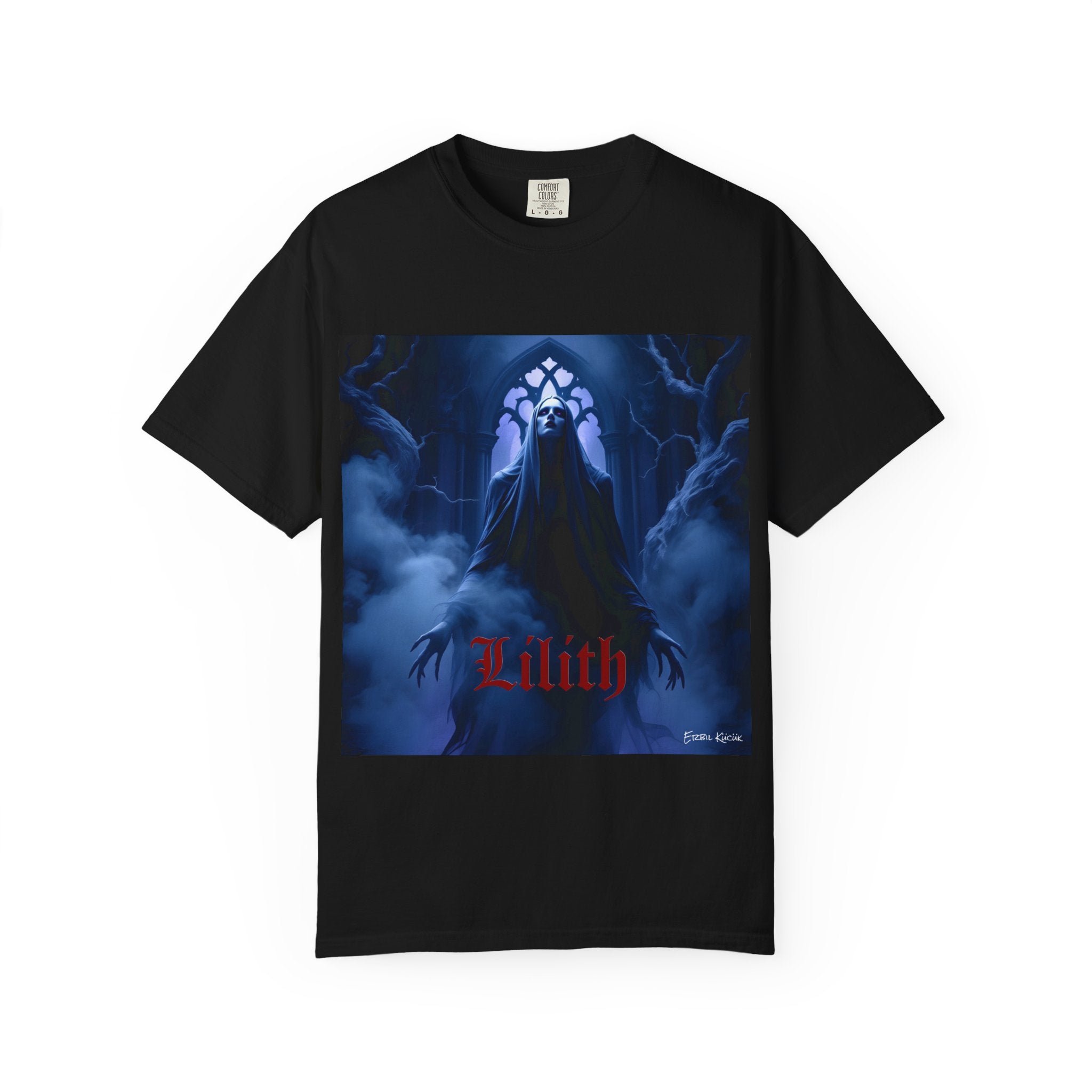 Lilith Gothic Demon T-Shirt — Dark Fantasy Horror Graphic Tee